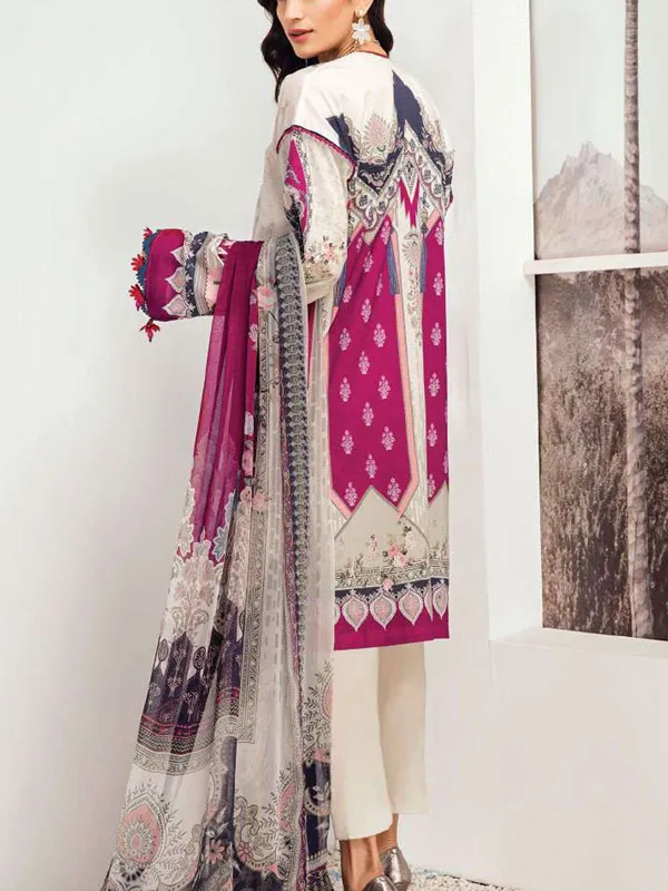 Vintage Print Lawn Design Indian Ladies Suit