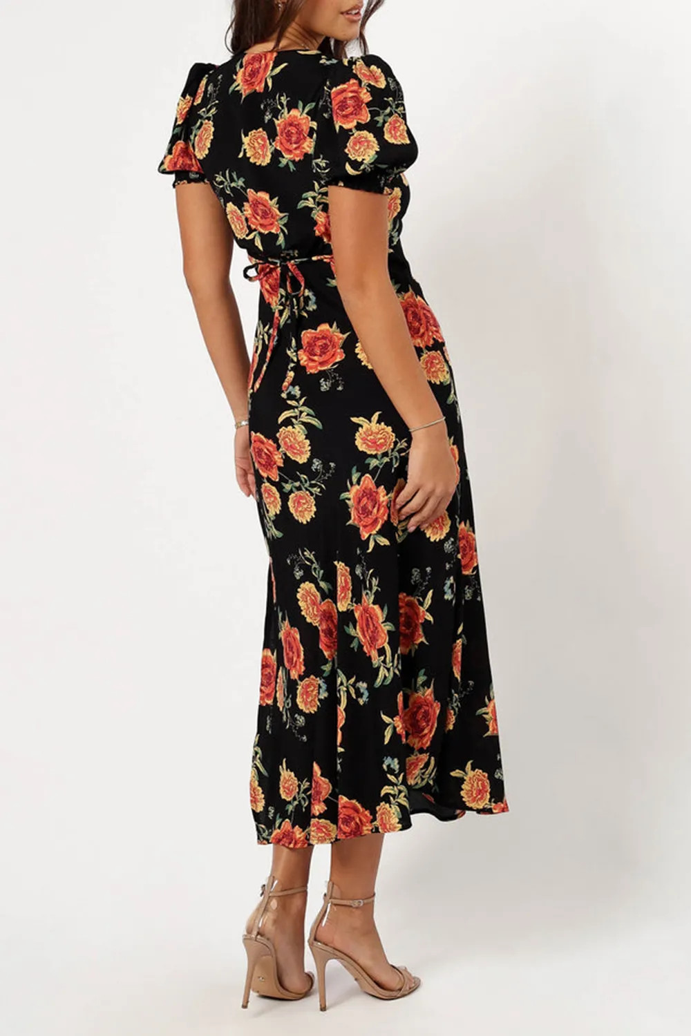 CHRISTINE MIDI DRESS - SUNSET FLORAL