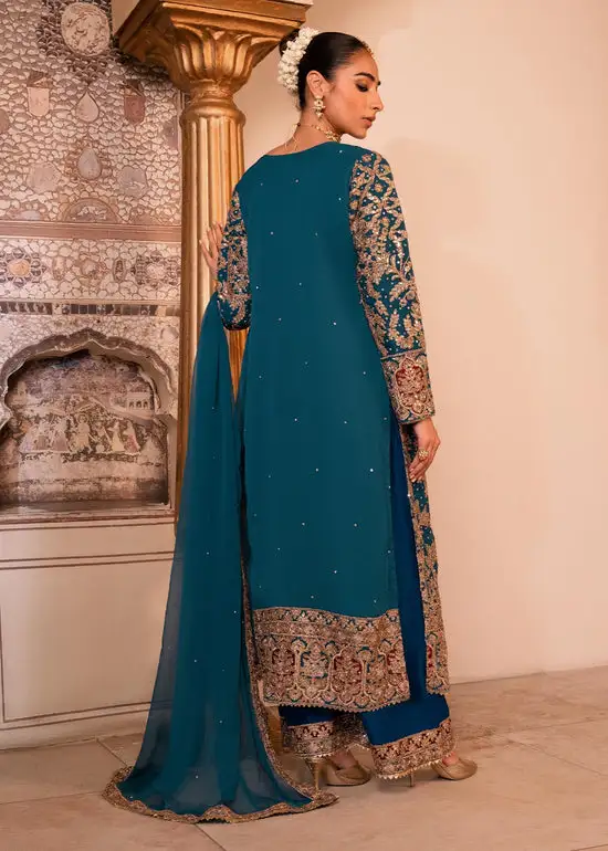 Nisha 3PCS  EMBROIDERED SUITS