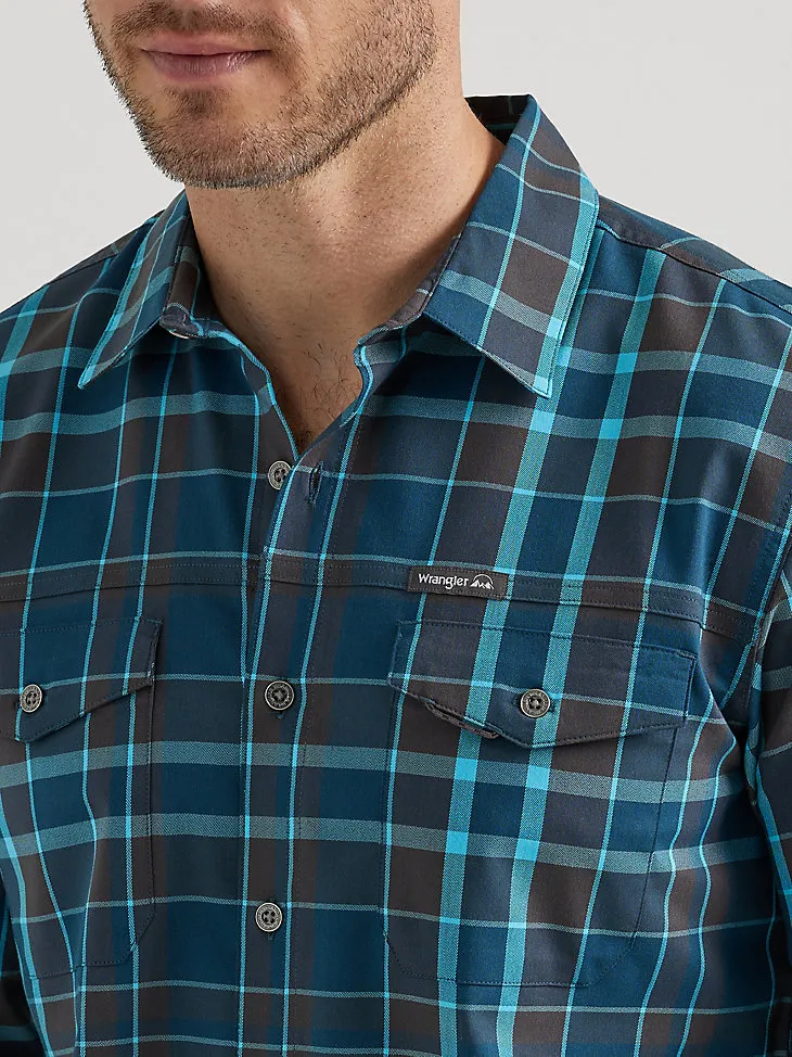 MEN'S UTILITY PLAID OUTDOOR SHIRT IN BLUE