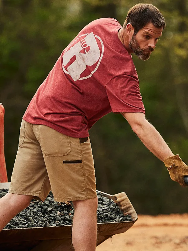 WRANGLER® RIGGS WORKWEAR® RELAXED BACK GRAPHIC T-SHIRT IN BRICK RED