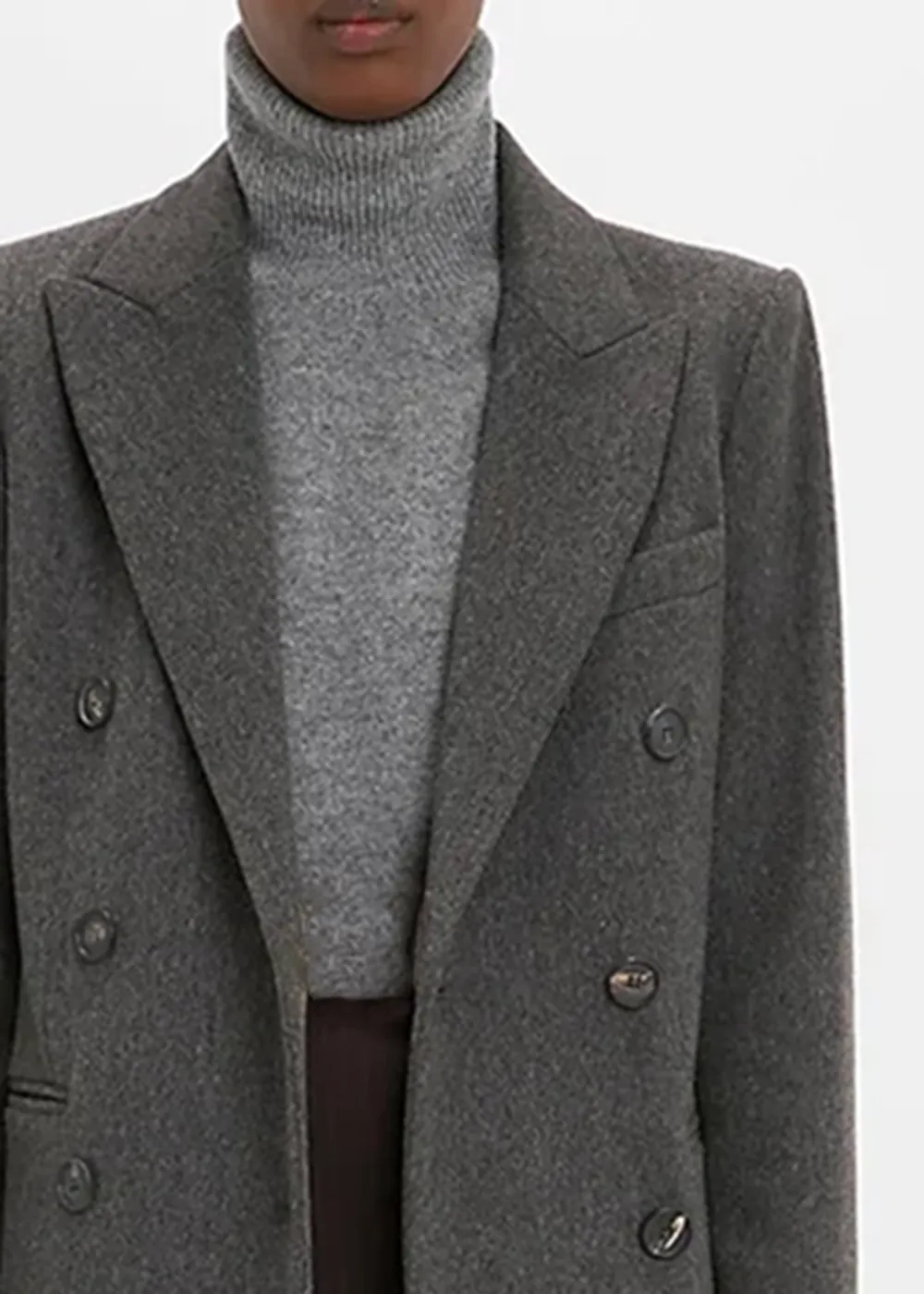 Tailored Grey Slim Coat