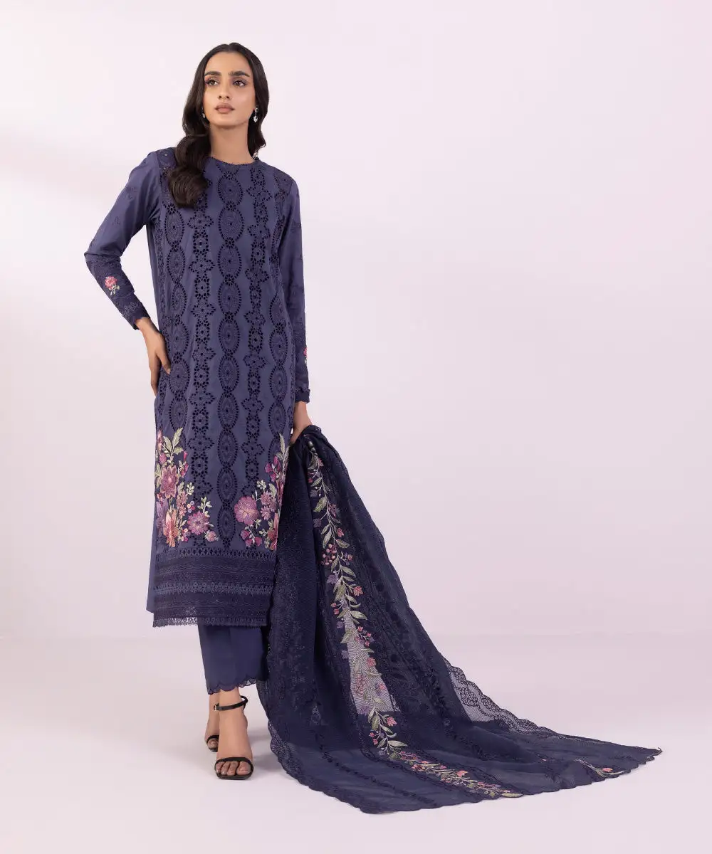 3 Piece - Embroidered Lawn Suit