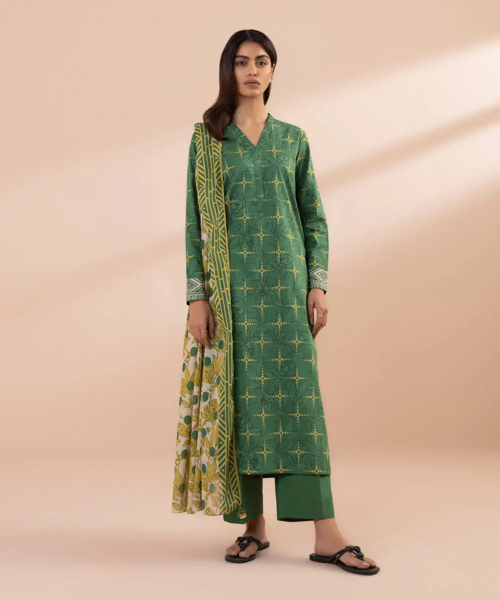 2 Piece - Printed Lawn Suit