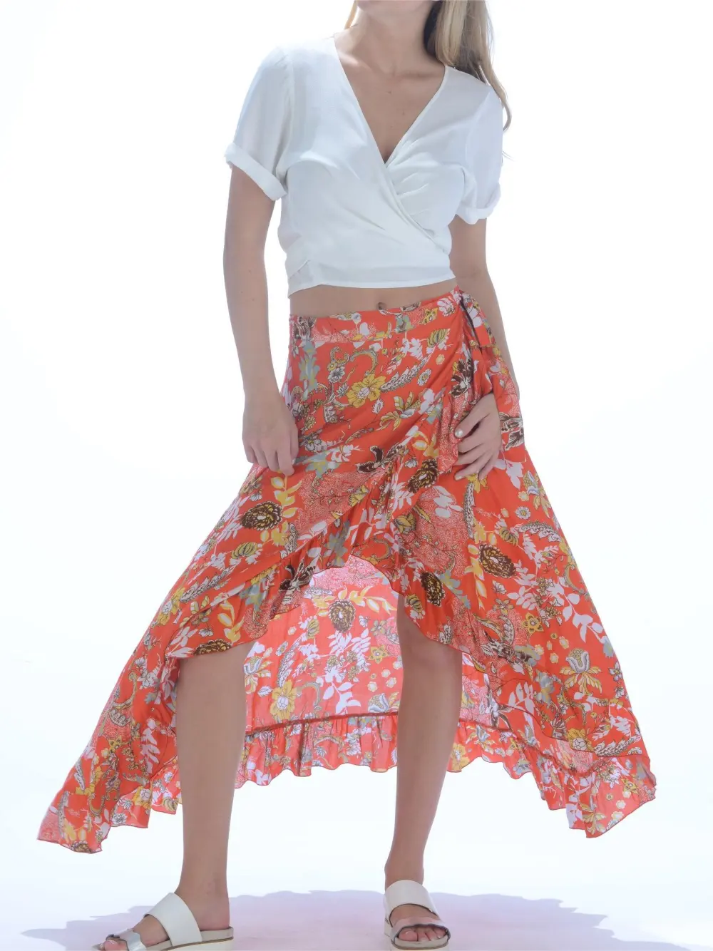 La Playa Skirt / Deep Orange