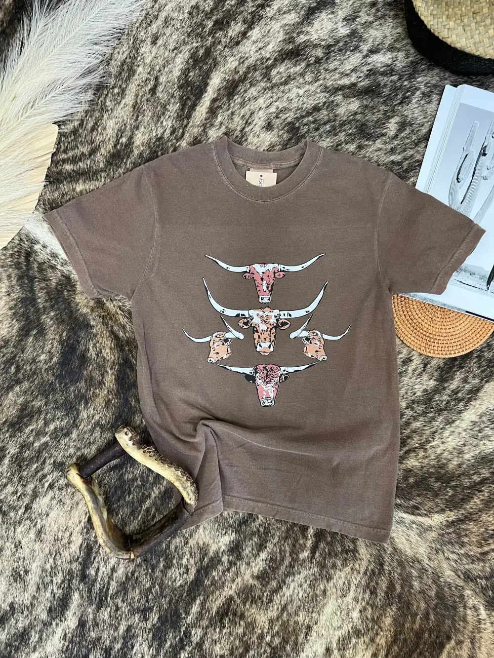 Longhorn Collage Tee