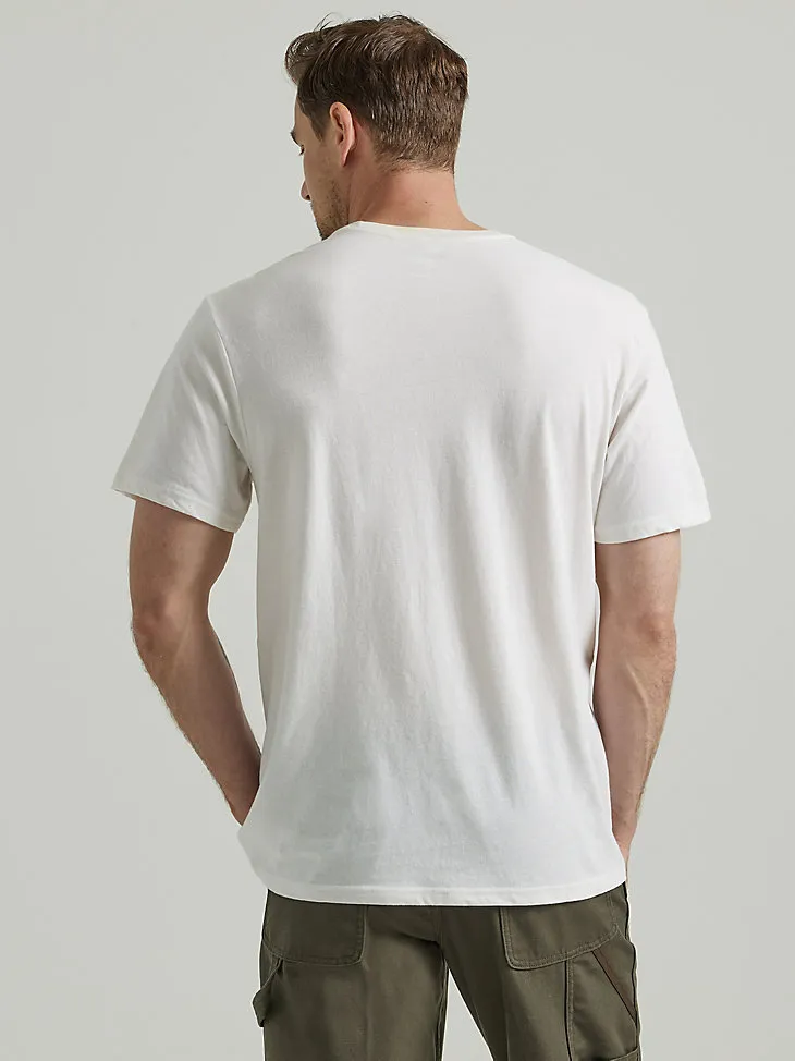 WRANGLER® RIGGS WORKWEAR® RELAXED FRONT GRAPHIC T-SHIRT IN MARSHMALLOW