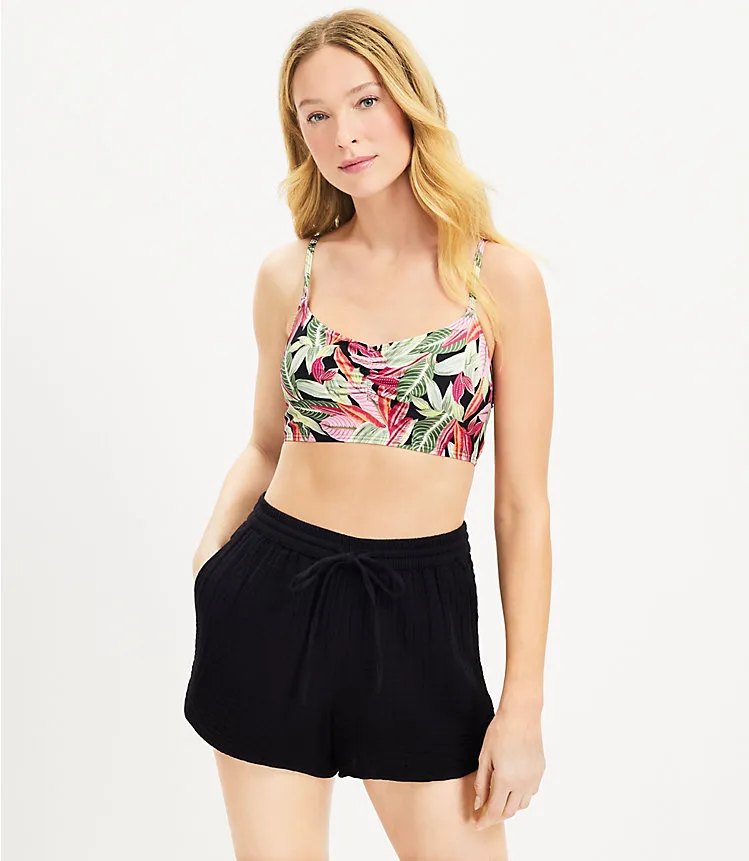 LOFT Beach Triple Cloth Drawstring Shorts