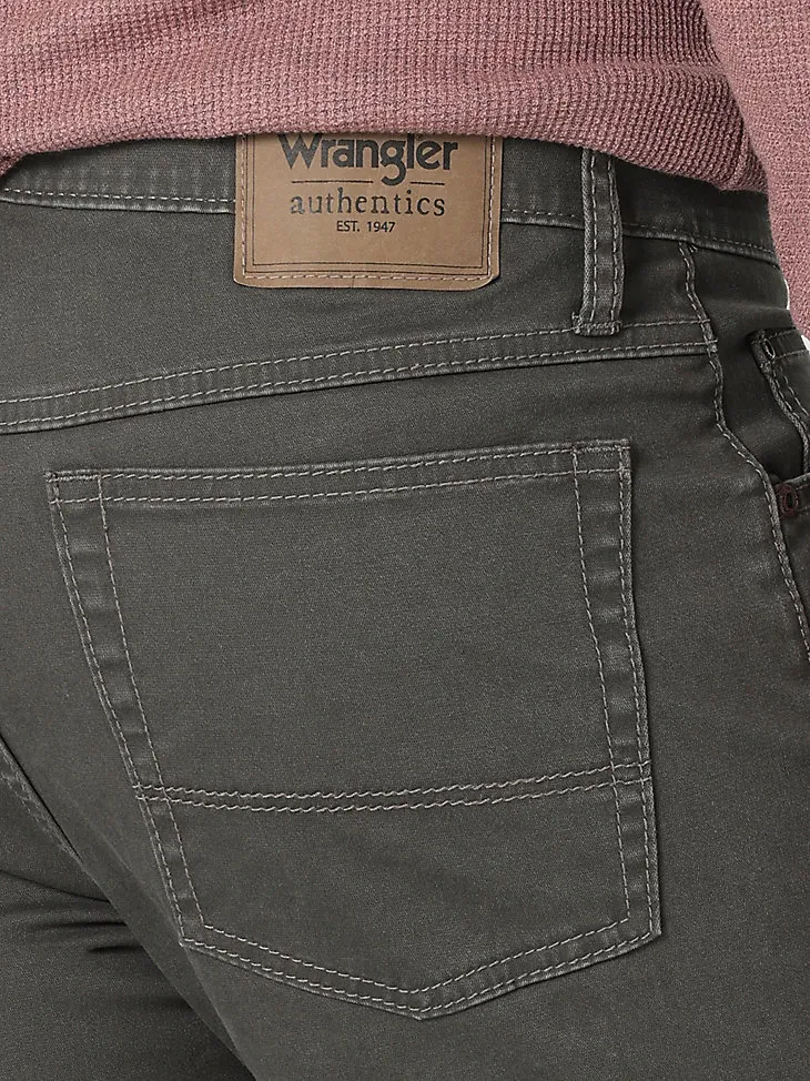 MEN'S WRANGLER AUTHENTICS® SLIM STRAIGHT TWILL PANT IN ACORN