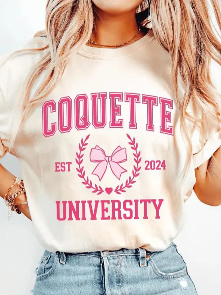 Coquette University Short Sleeve Graphic Tee