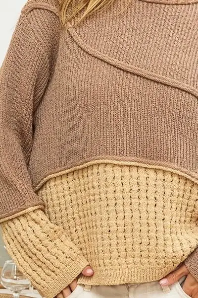 Texture Contrast Sweater