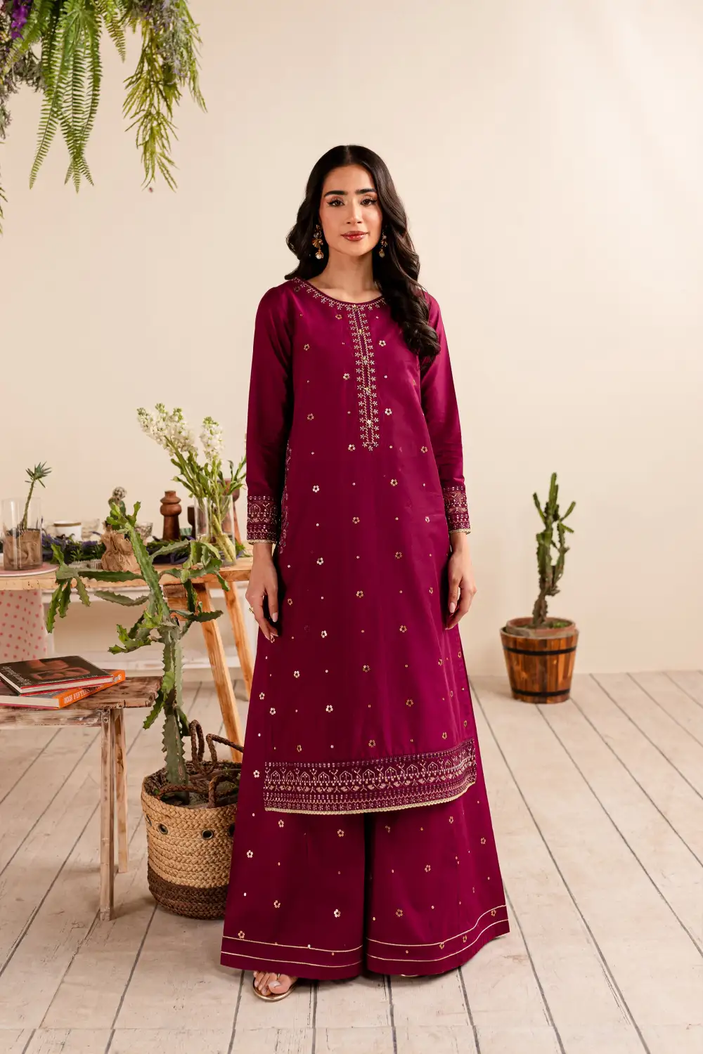 Clara 2Pc - Embroidered Lawn Dress