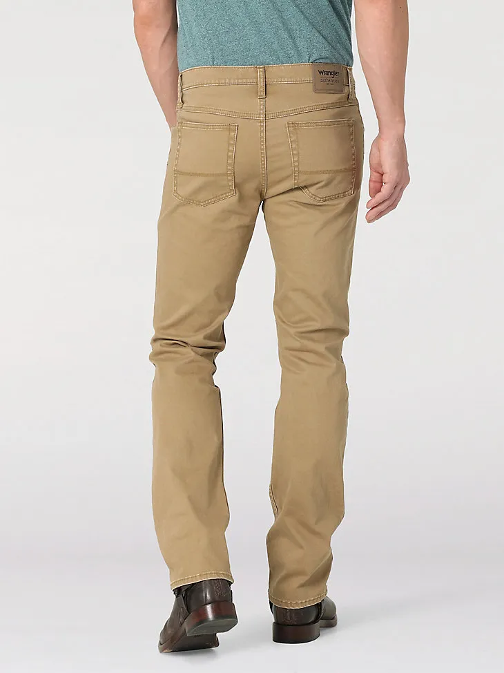 MEN'S WRANGLER AUTHENTICS® SLIM STRAIGHT TWILL PANT IN ACORN