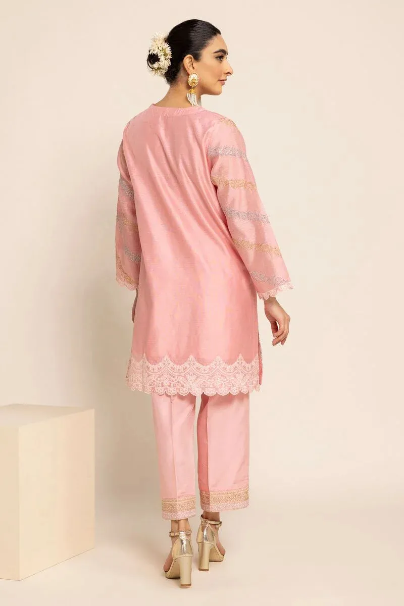 2 Piece | Kurta & Pants | Color Pink