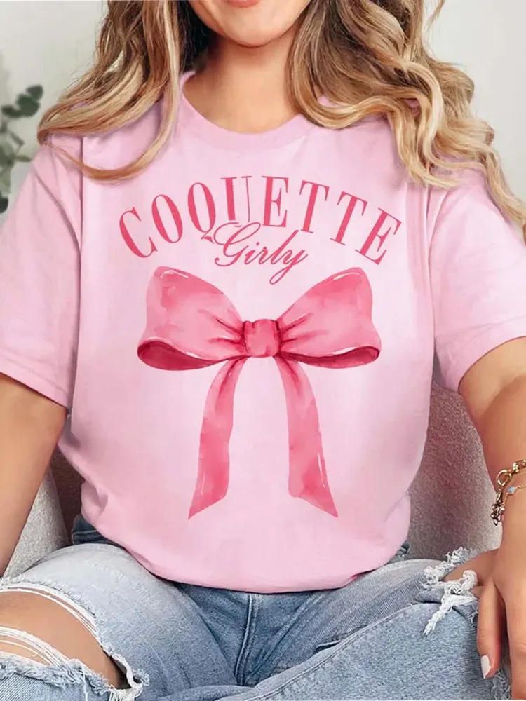 Girly Coquette Short Sleeve Graphic Tee