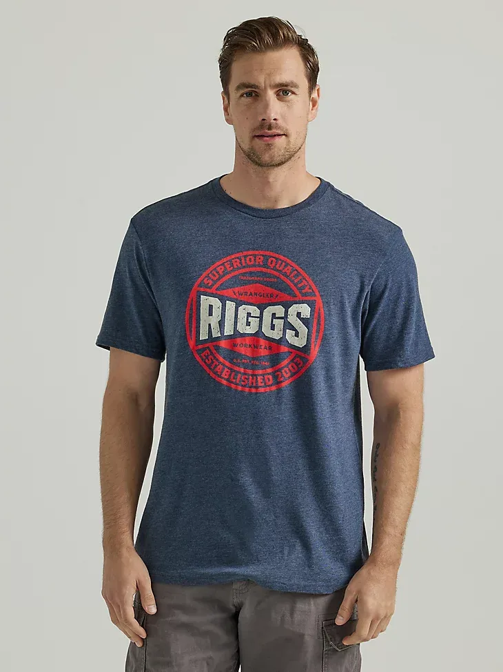 WRANGLER® RIGGS WORKWEAR® RELAXED FRONT GRAPHIC T-SHIRT IN MARSHMALLOW