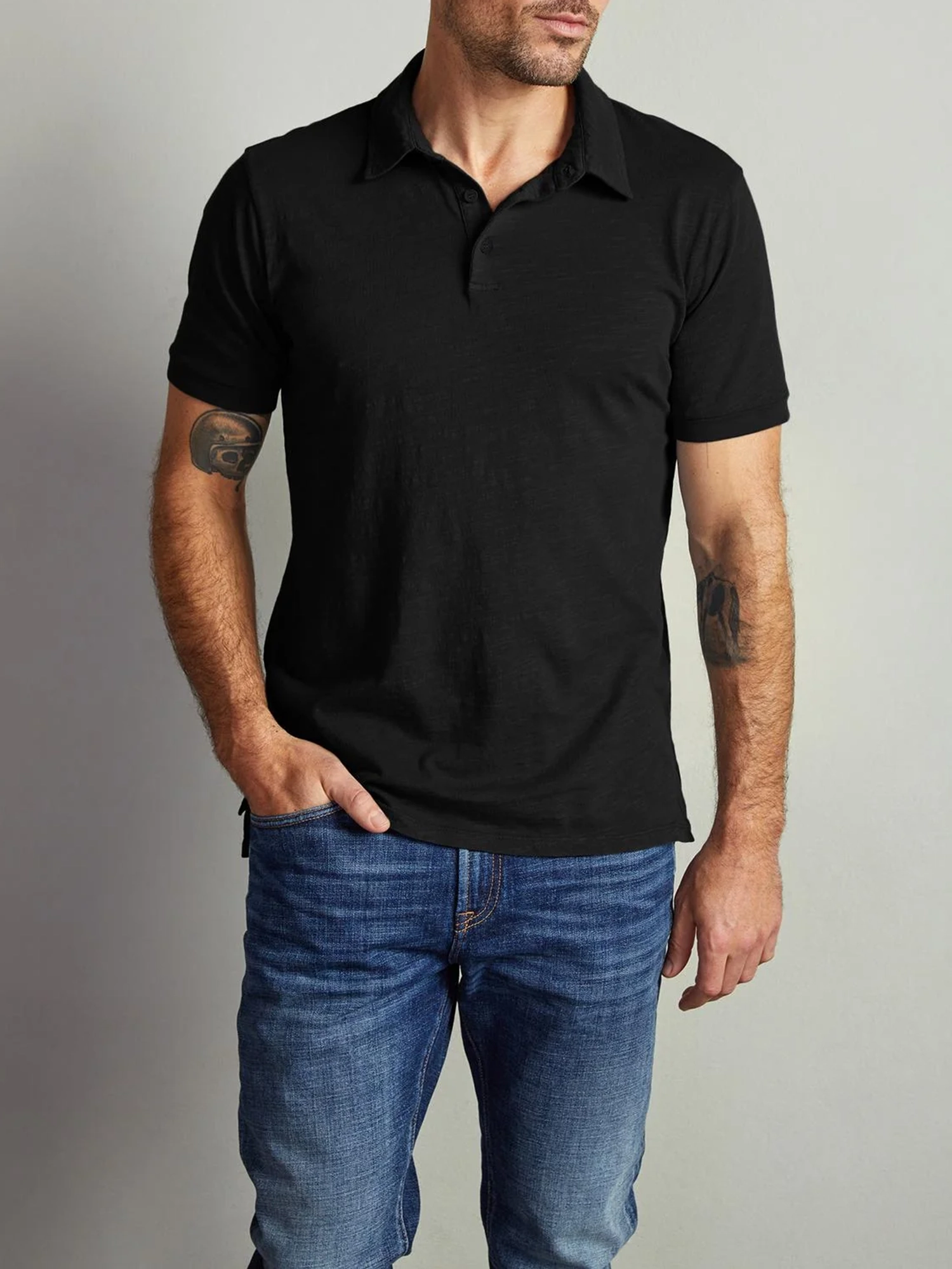 Men'S Bussiness Cotton Polo Shirt