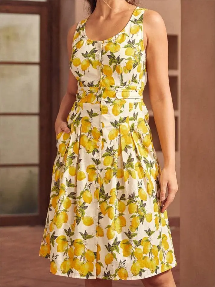 Seeking Out Sunshine Fit And Flare Dress