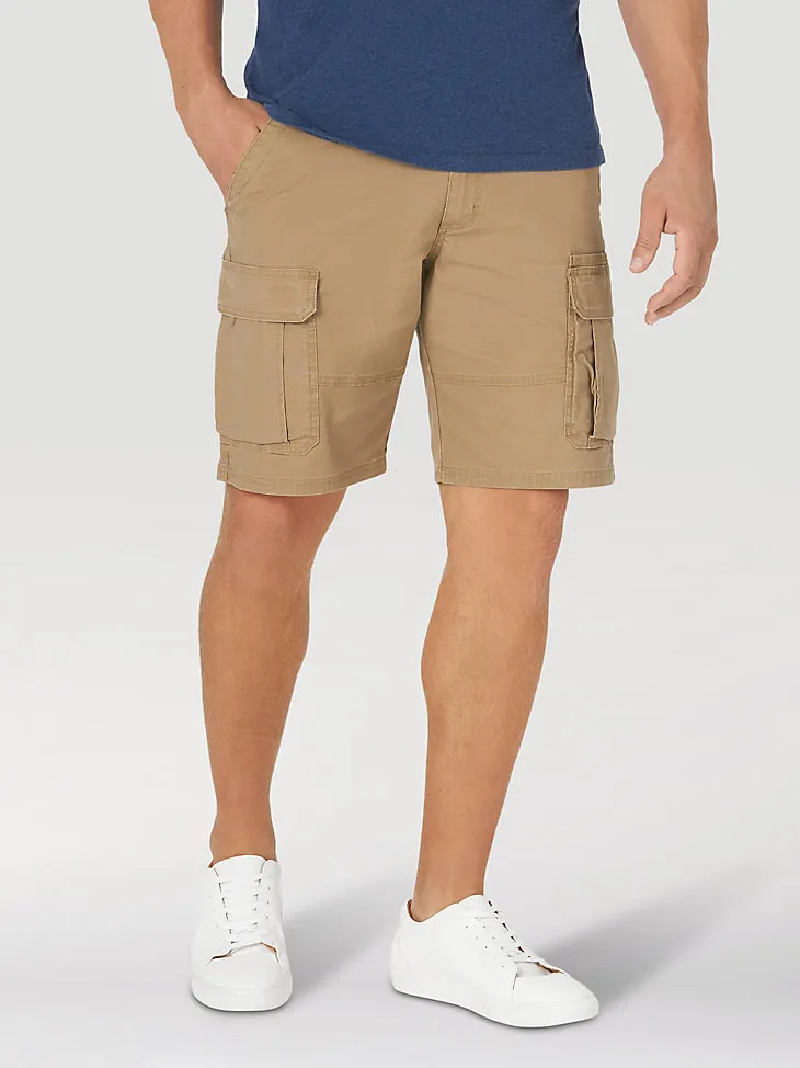 MEN'S WRANGLER AUTHENTICS® STRETCH CARGO SHORT IN GRAIN