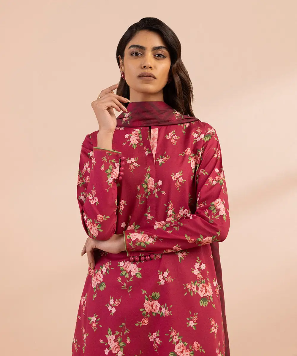 3 Piece - Printed Lawn Suit