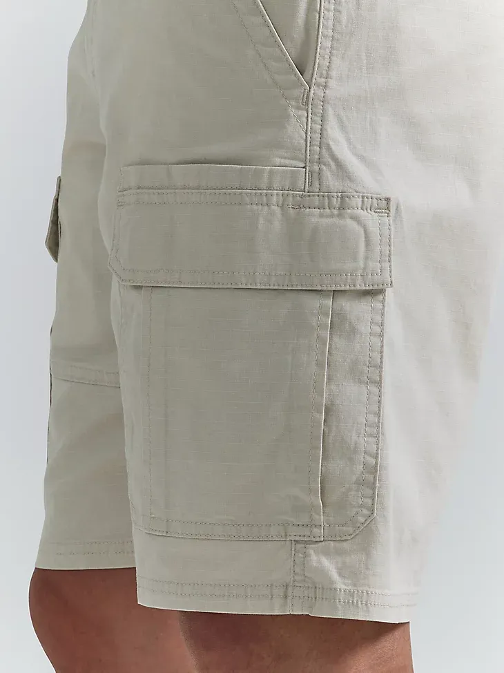 MEN'S WRANGLER AUTHENTICS® STRETCH CARGO SHORT IN GRAIN