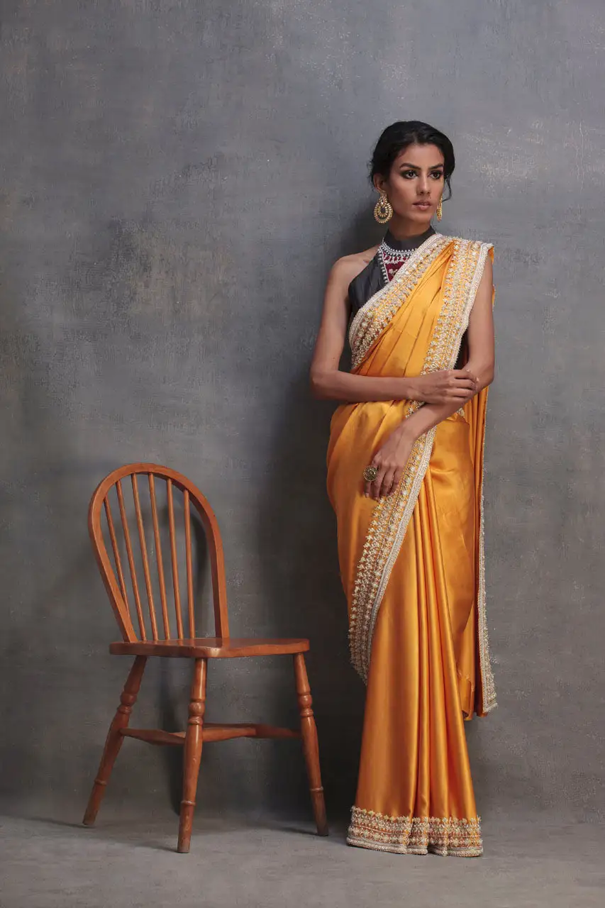 Marigold Saree