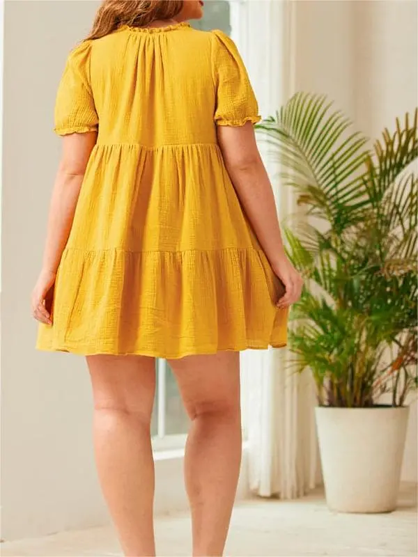 Sunshine Serenade Babydoll Dress