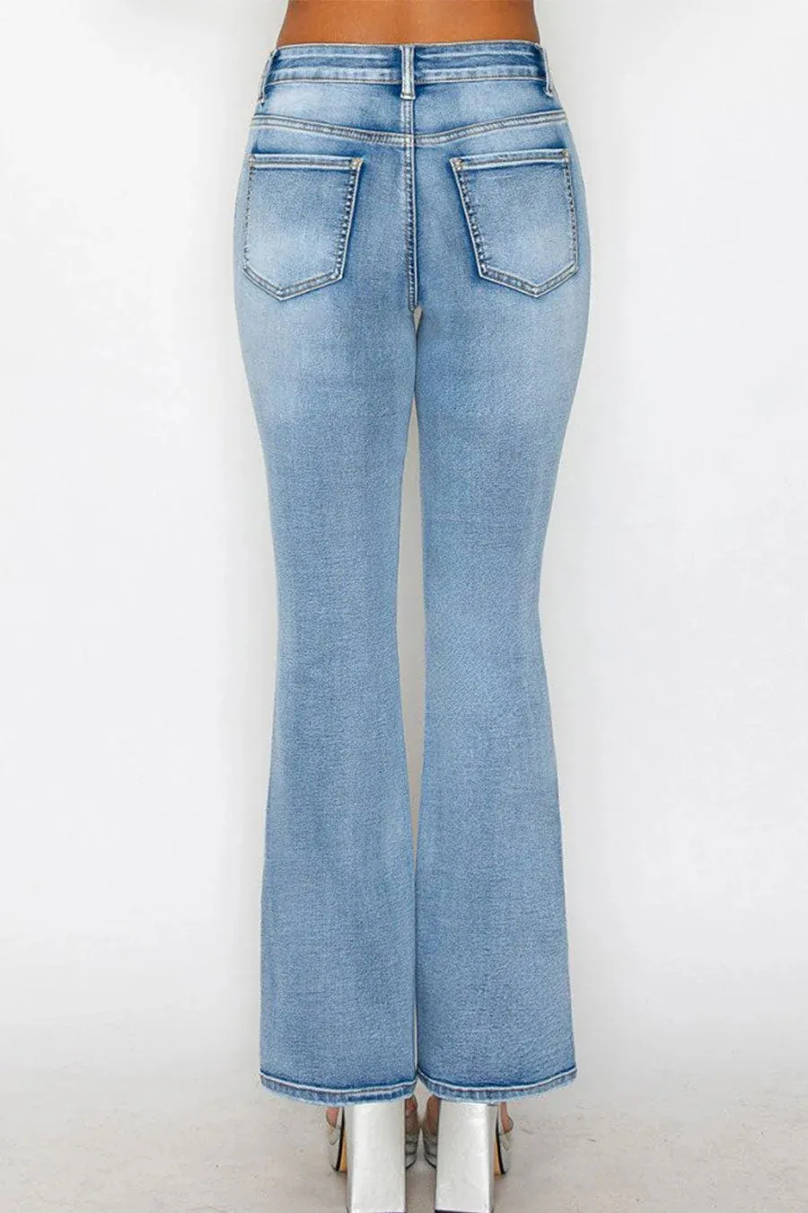 WAXJEAN Boot Cut Jean With Potassium Wash