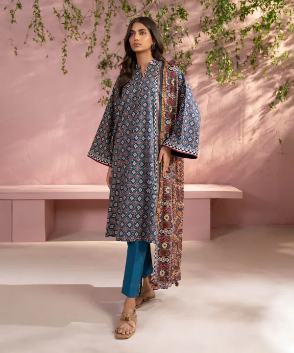 3 Piece - Printed Lawn Suit