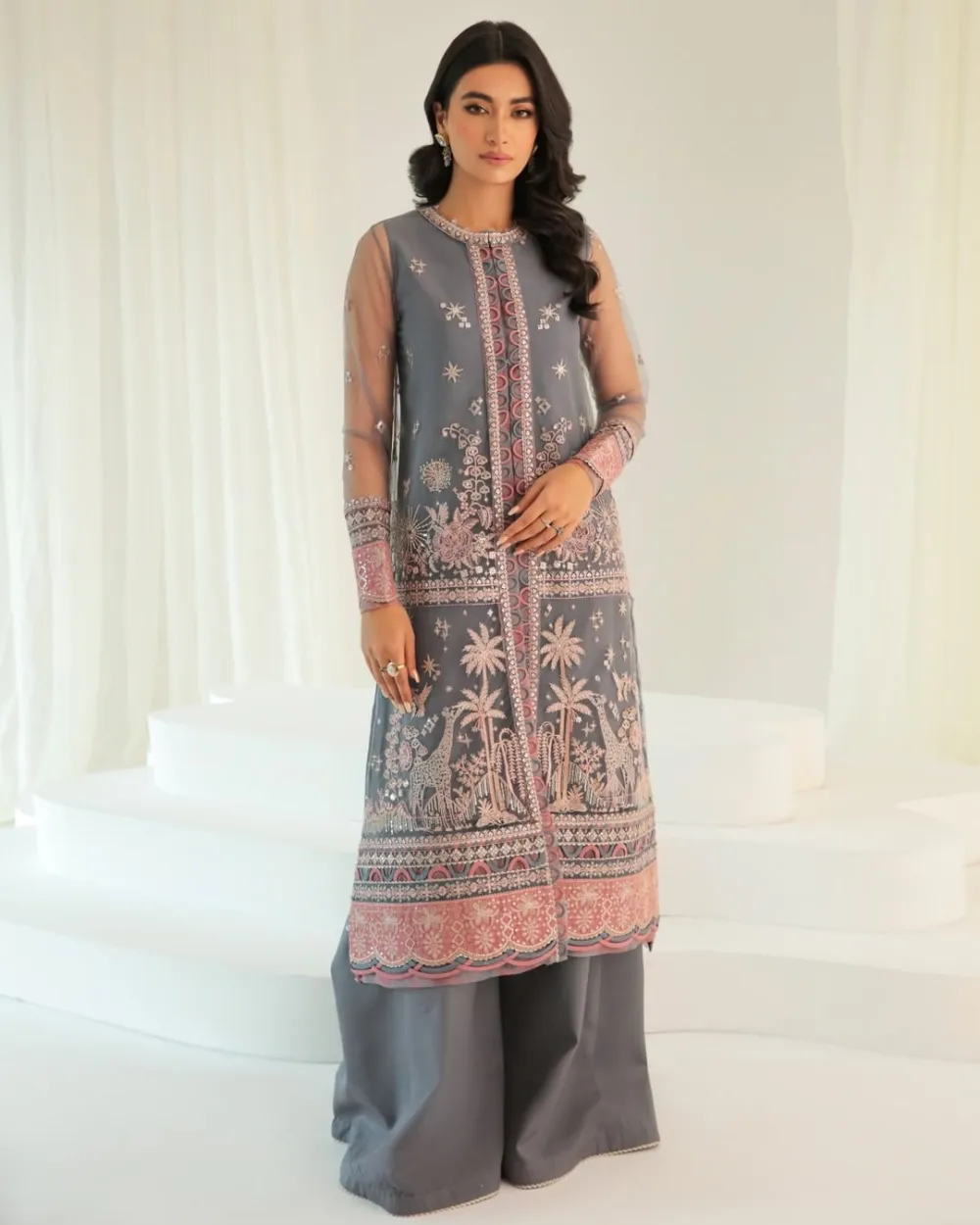 Embroidered Raw Silk Sets