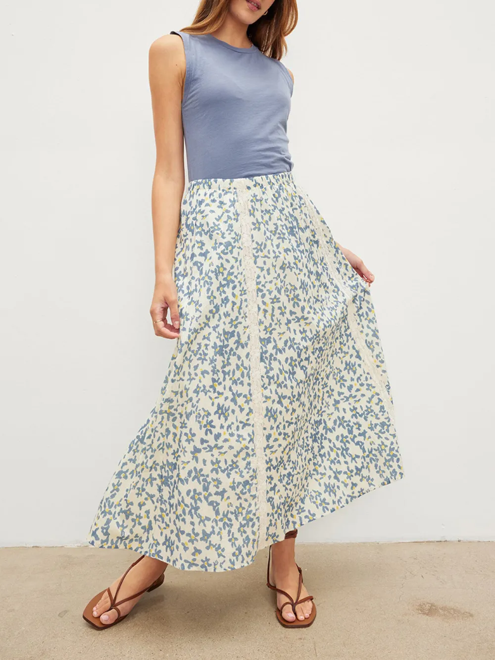 Kona Floral Lace Maxi Skirt