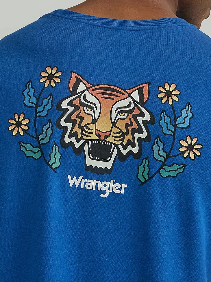 MEN'S TIGER T-SHIRT IN LIMOGES BLUE