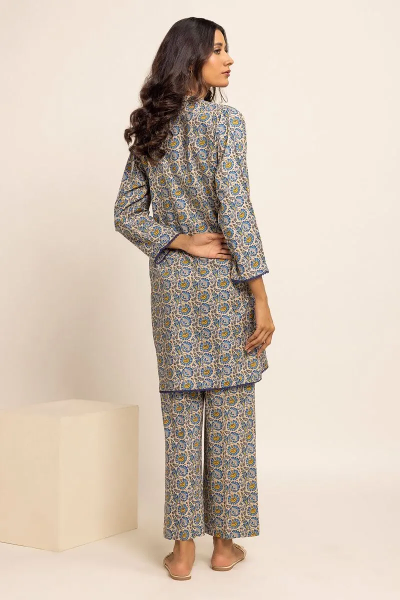 2 Piece | Kurta & Pants | Color Dark Grey