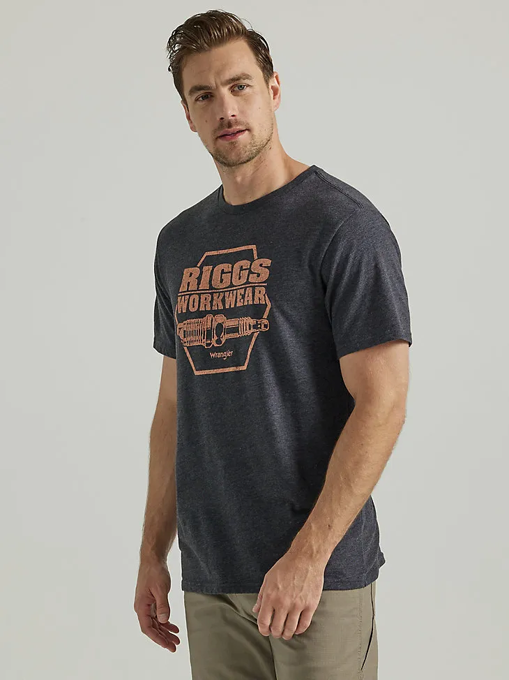 WRANGLER® RIGGS WORKWEAR® RELAXED FRONT GRAPHIC T-SHIRT IN MARSHMALLOW