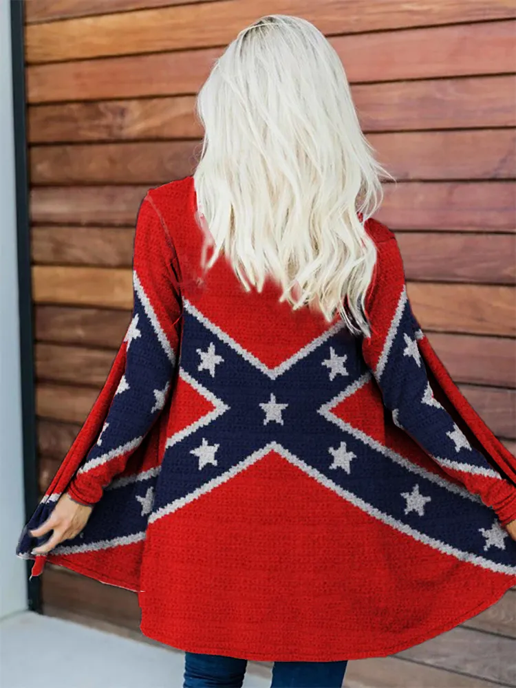 Southern Pride Rebel Flag Inspired Cardigan