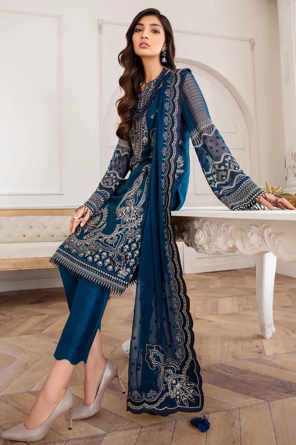 EMBROIDERED CHIFFON SETS