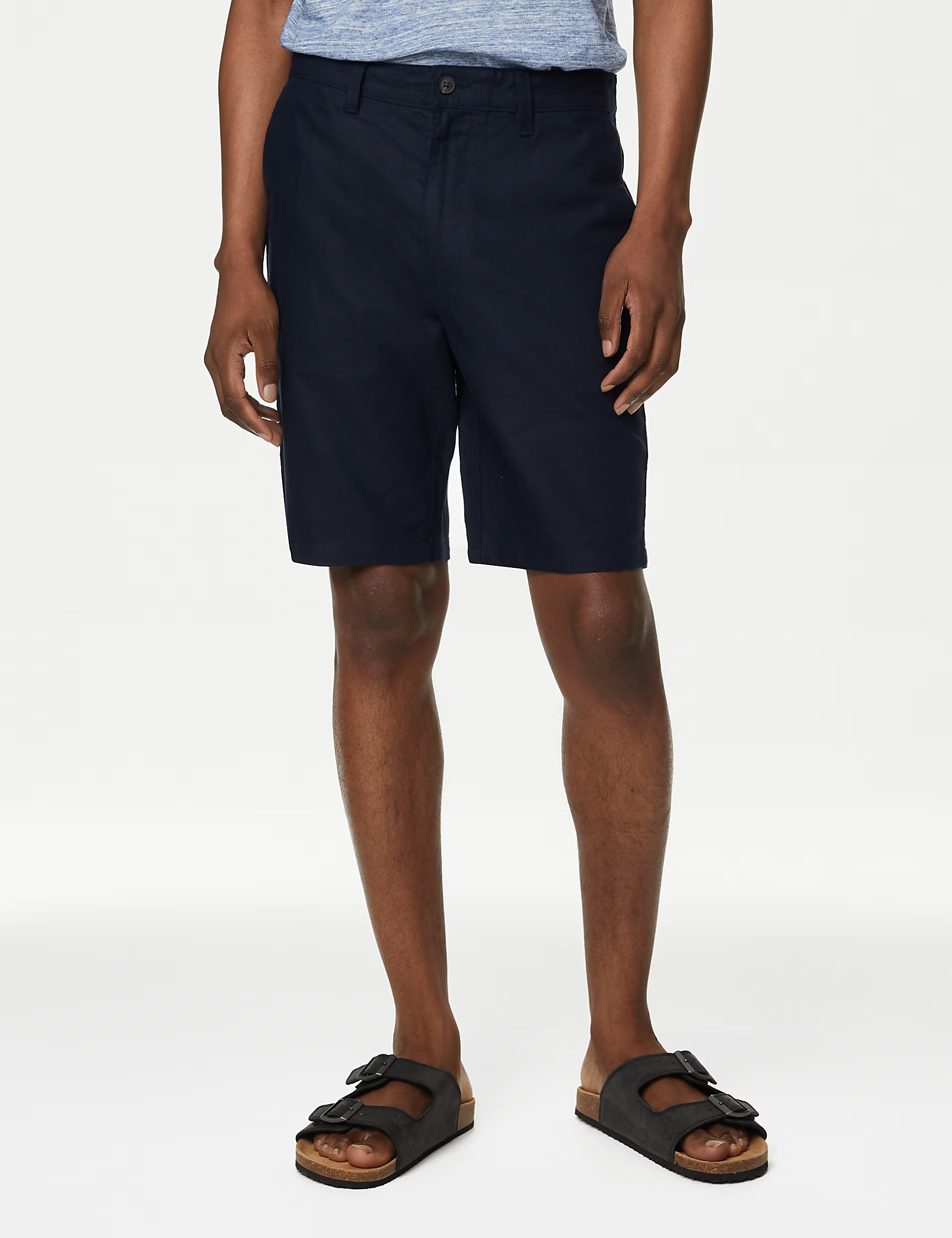 Linen Blend Chino Shorts