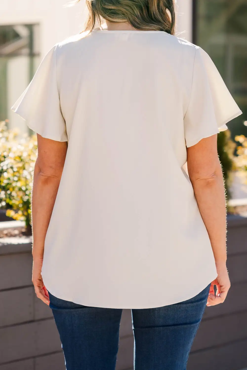 Break Room Chat Top, Ivory