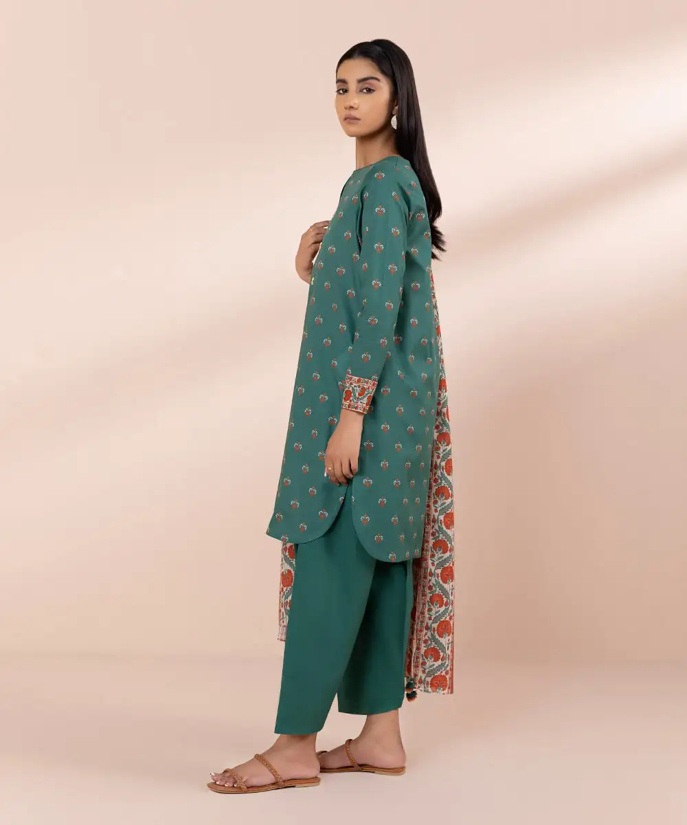 3 Piece - Printed Lawn Suit