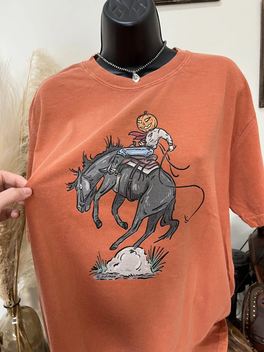 Jack-O-Bronc T-Shirt-Burnt Orange