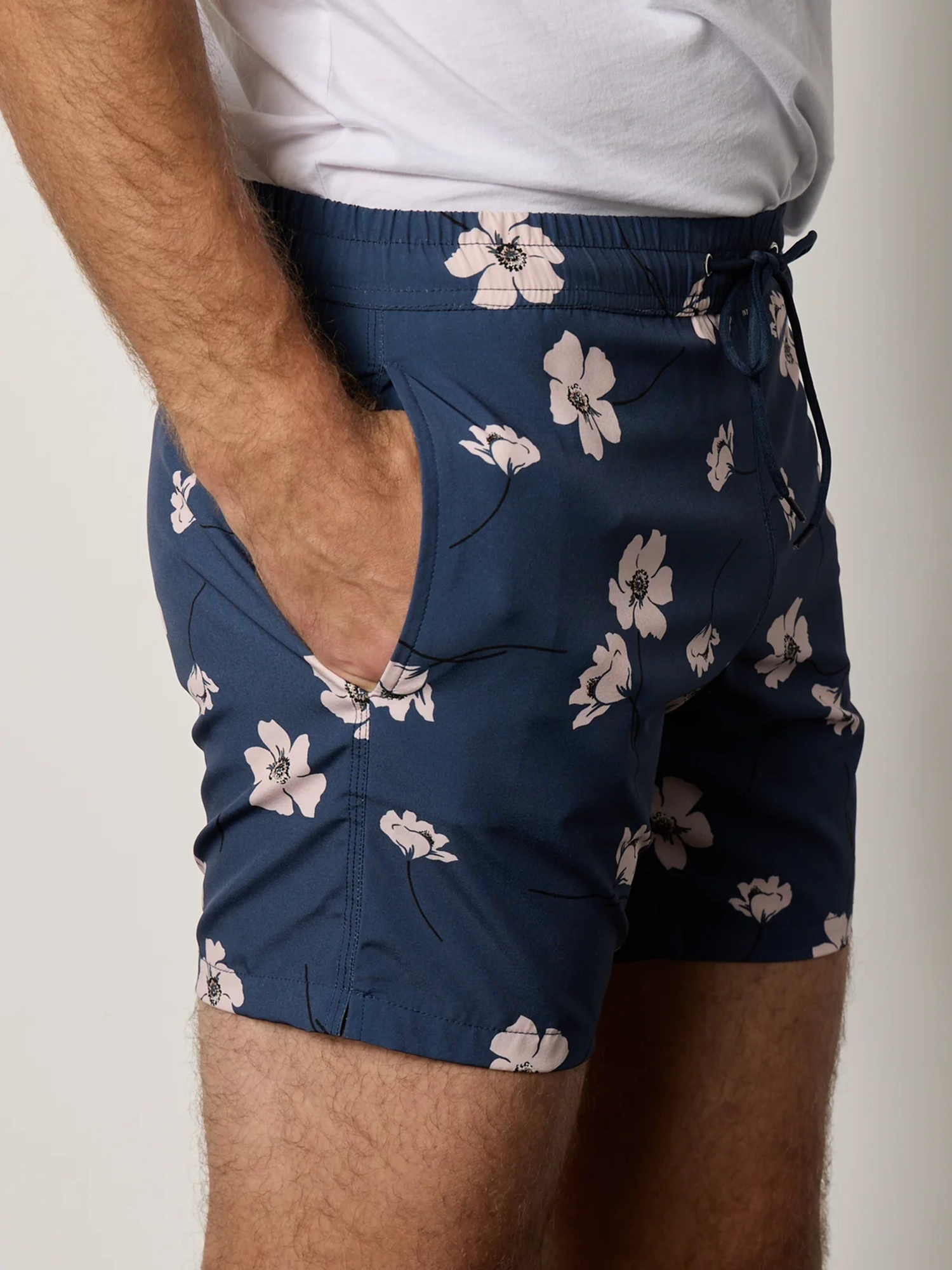 Floral Print Swim Trunks