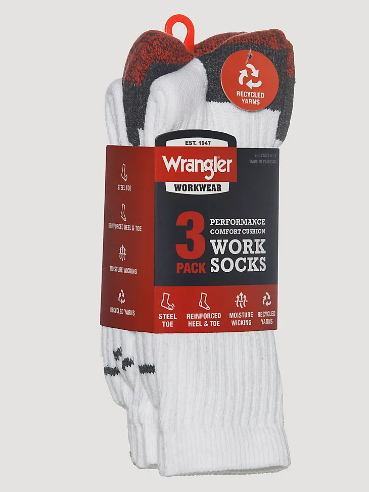 MEN'S COLD WEATHER WORK SOCKS (3-PACK) IN BLACK