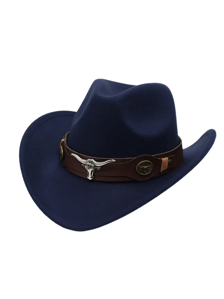 Western Bull Head Deco Cowboy Cowgirl Hat