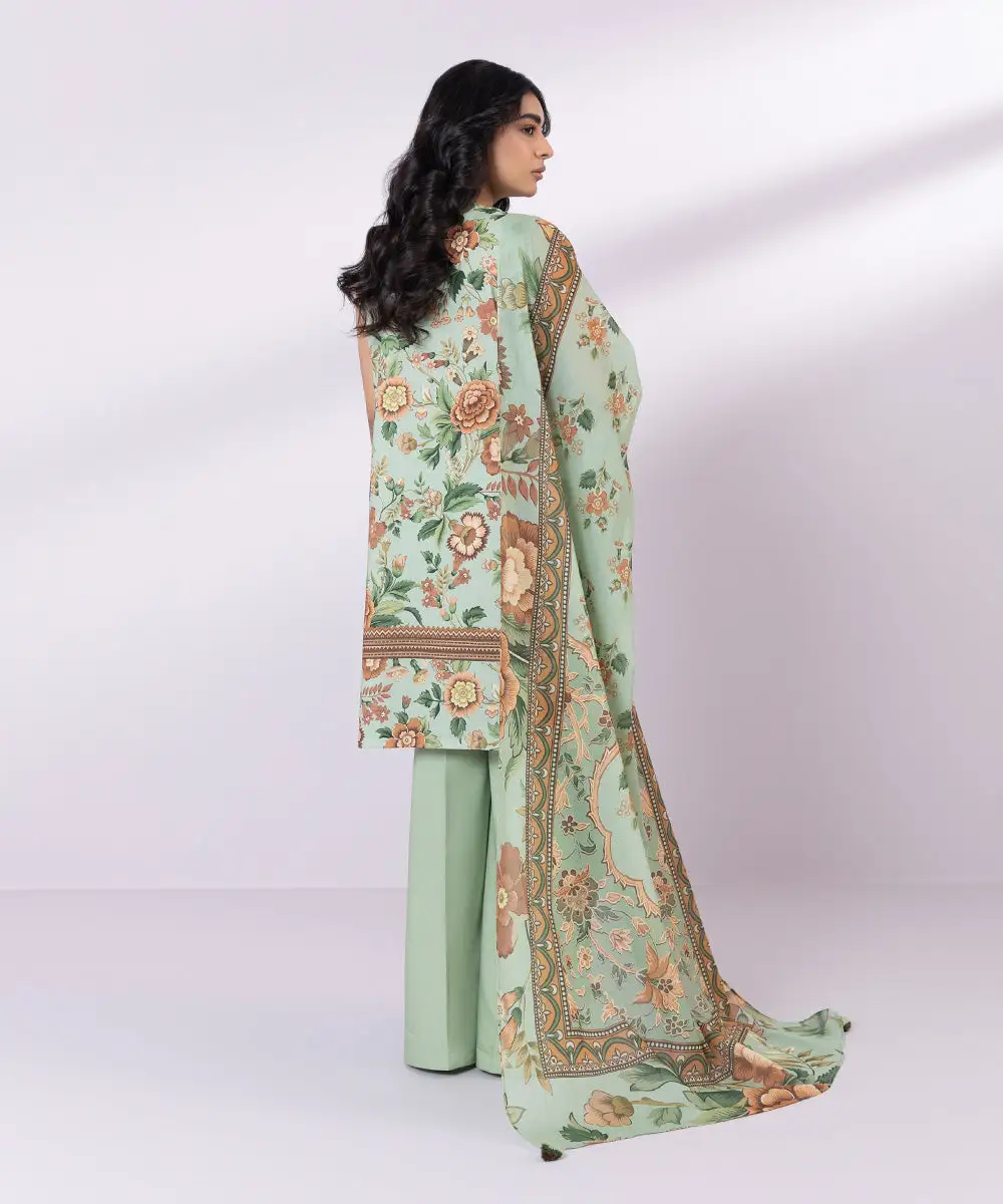 3 Piece - Printed Lawn Suit