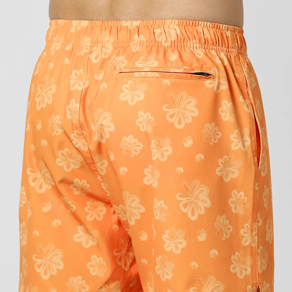 Printed Swim-Orange