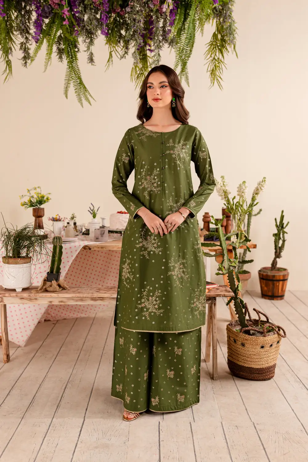 Bertha 2Pc - Embroidered Lawn Dress