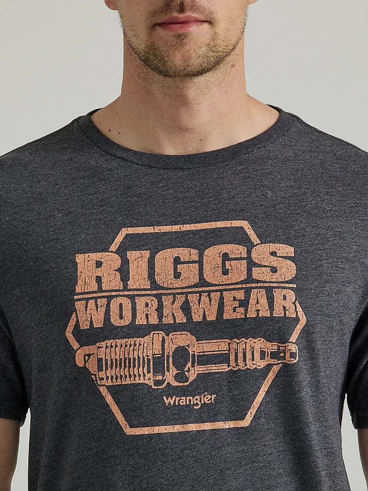 WRANGLER® RIGGS WORKWEAR® RELAXED FRONT GRAPHIC T-SHIRT IN MARSHMALLOW