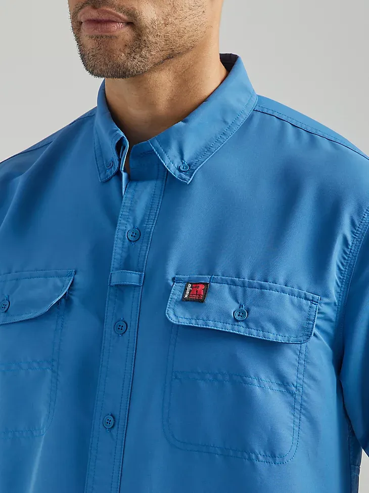 WRANGLER® RIGGS WORKWEAR® LIGHTWEIGHT WORK SHIRT IN DARK BLUE