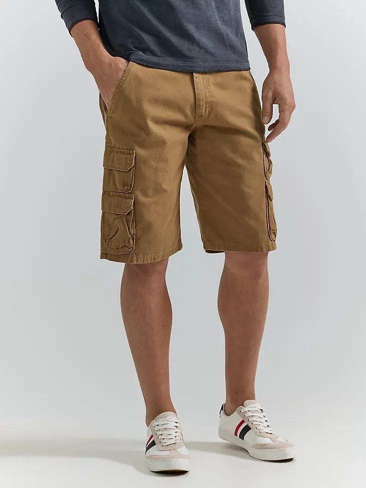 MEN'S WRANGLER AUTHENTICS® CARGO SHORT IN CAMEL