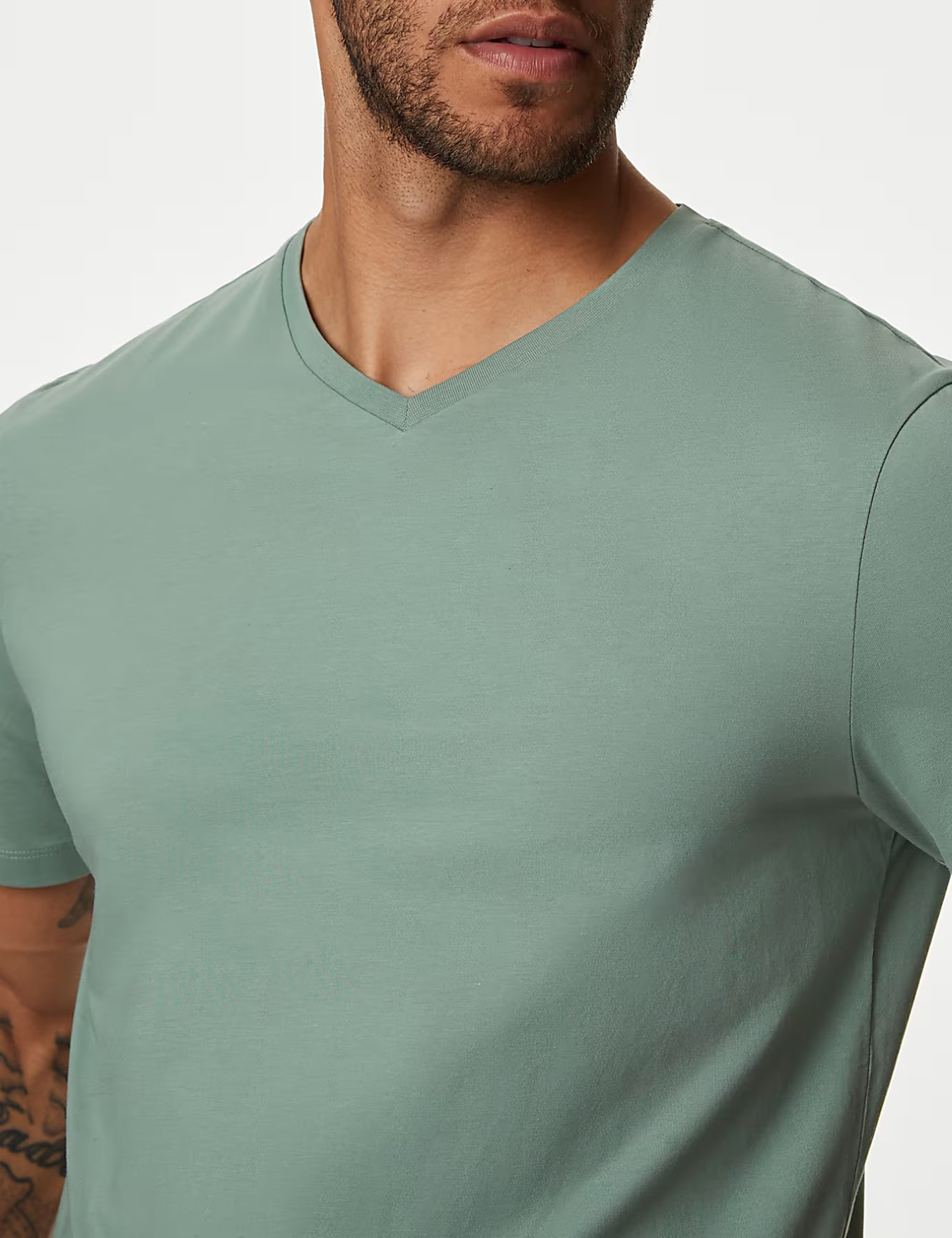 Pure Supima Cotton V-Neck T-Shirt